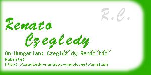 renato czegledy business card